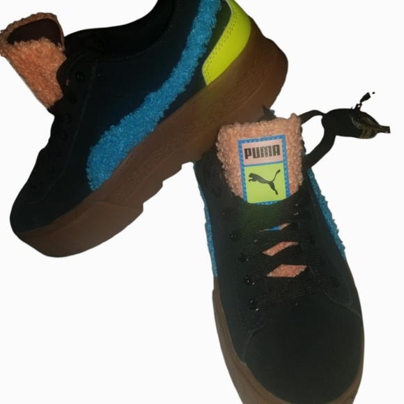 Puma Womens Mayze Cuddle Lace Up Sneakers, Size 9 - Picture 2 of 2